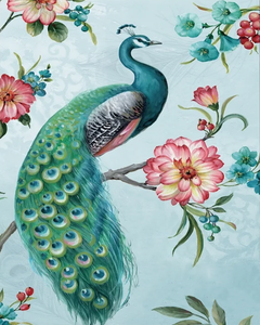 Paint by Numbers Kit-Peacock and Flower