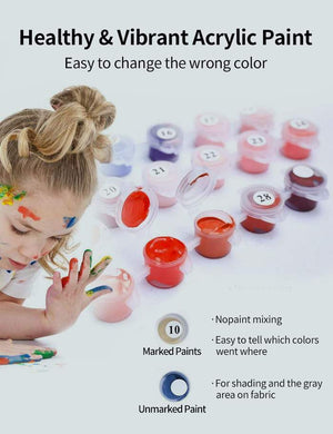 Paint by Numbers Kit-Color tree