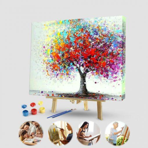 Paint by Numbers Kit-Color tree