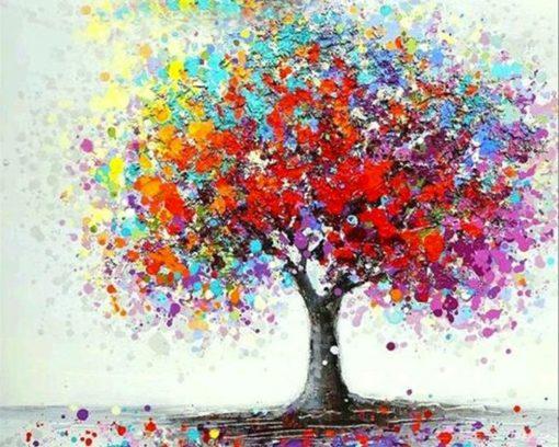 Paint by Numbers Kit-Color tree