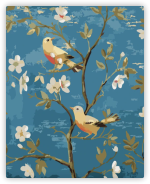 Birds and flowers Painting for Home Decor