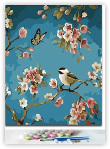 Birds and flowers Painting for Home Decor